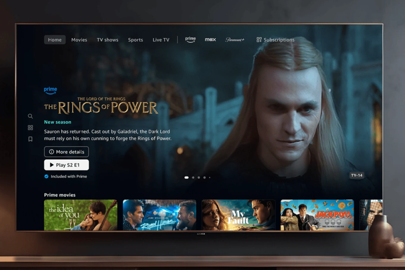 Aperçu interface de Amazon prime 6 months video 6 profile