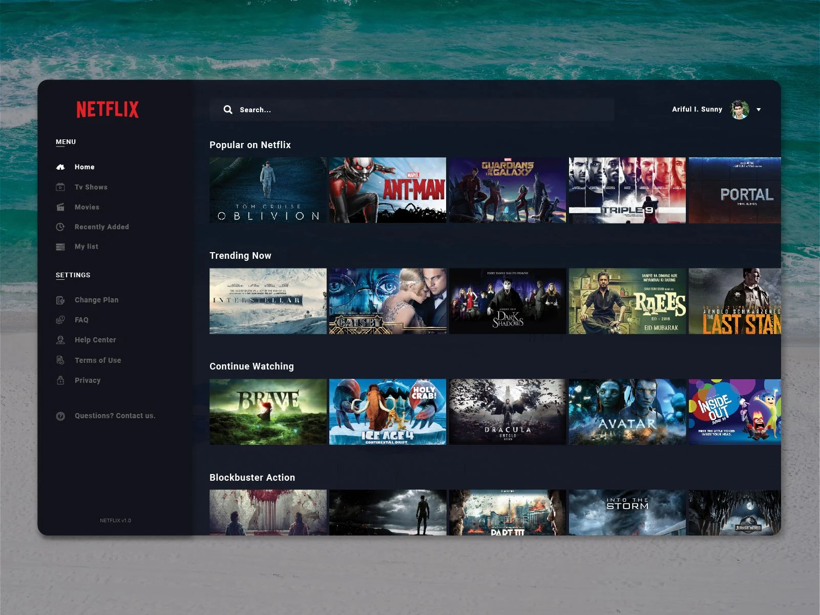 Aperçu interface de Admin Netflix 4K Premium 1M 5 profile No warranty