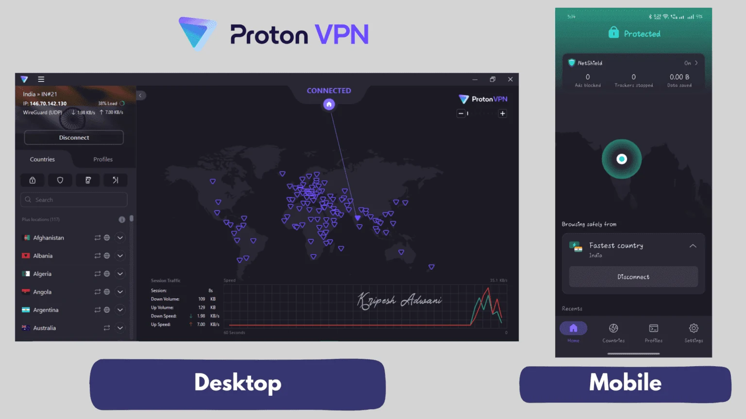 Aperçu interface de Proton Unlimited 1 month - 30 Day warranty