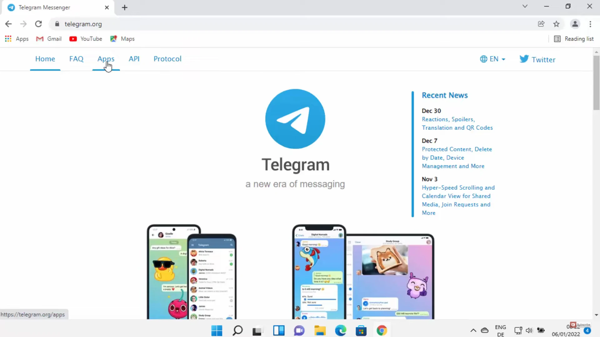 Aperçu interface de Upgrade to Telegram Premium 12 months full warranty