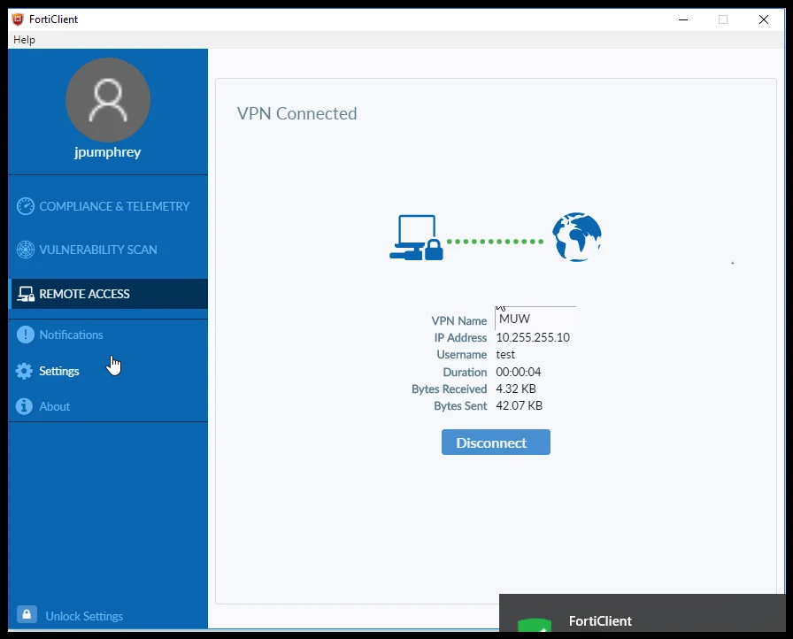 Aperçu interface de Adguard VPN 7 Days full warranty